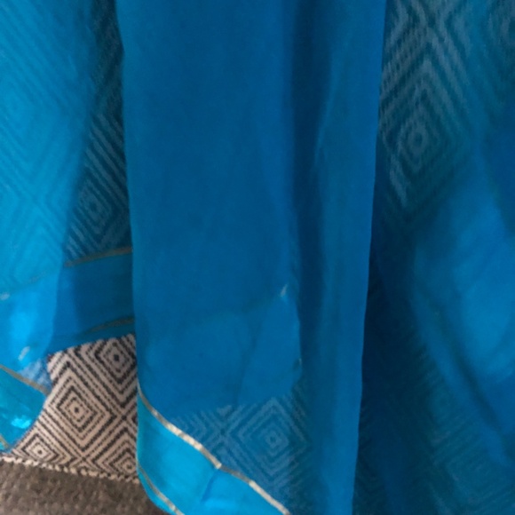Beautiful Indian Pakistani chiffon saree - Picture 4 of 7